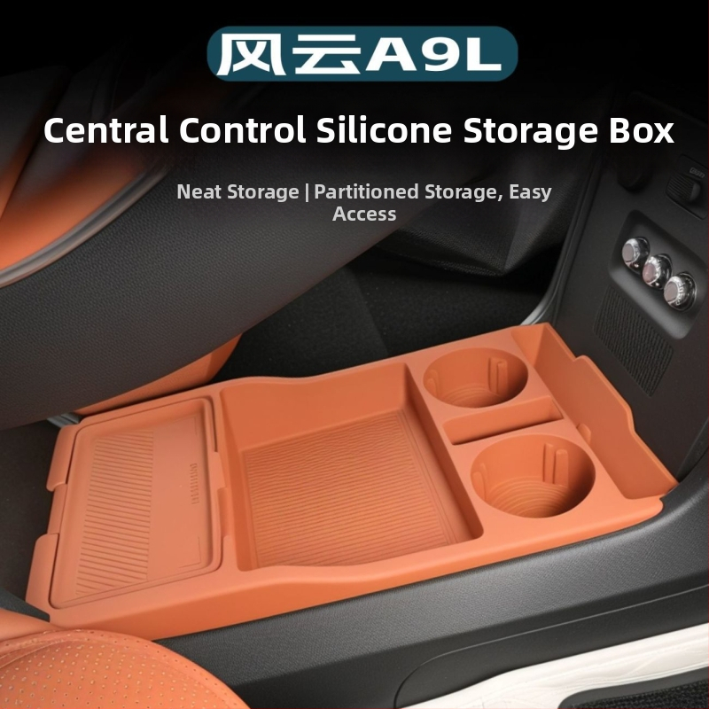 Silikónová protišmyková vložka pre dolný skladovací priestor stredovej konzoly, vodovzdorná, kompatibilná s Fengyun A9L