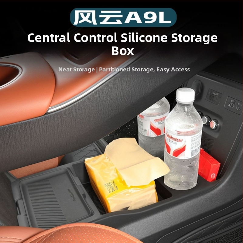 Silikónová protišmyková vložka pre dolný skladovací priestor stredovej konzoly, vodovzdorná, kompatibilná s Fengyun A9L