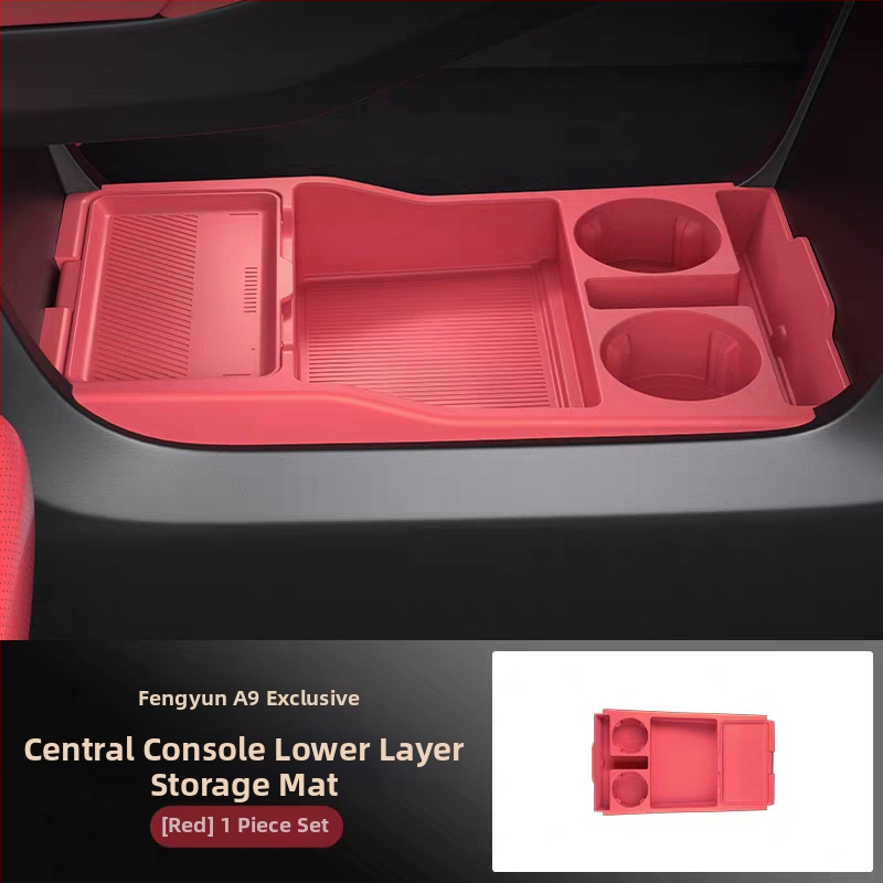 Silikónová protišmyková vložka pre dolný skladovací priestor stredovej konzoly, vodovzdorná, kompatibilná s Fengyun A9L