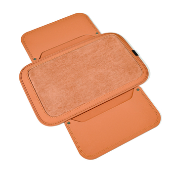 Подлакътник за автомобил с бродирана украса и суеде, универсален джоб за съхранение (Материал: суеде; Съвместимост: BYD, VW, Toyota, Geely, Wuling; За всички сезони)