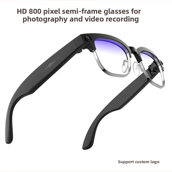 Ochelari inteligenți pentru fotografie și video, ramă half-frame W630, cameră 800W, memorie 4GB + 32GB, baterie 290, ecran 147x45mm, rază wireless 5–10 m, traducere și recunoaștere facială
