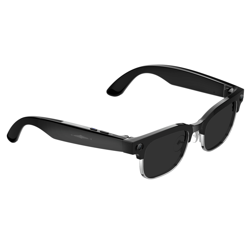 Ochelari inteligenți pentru fotografie și video, ramă half-frame W630, cameră 800W, memorie 4GB + 32GB, baterie 290, ecran 147x45mm, rază wireless 5–10 m, traducere și recunoaștere facială