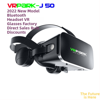 VRPARK-J50 Gudras VR brilles ar 3D spēlēm, Bluetooth austiņas, panorāmas VR, kustības sekošana