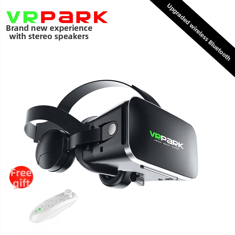 VRPARK-J50 Gudras VR brilles ar 3D spēlēm, Bluetooth austiņas, panorāmas VR, kustības sekošana