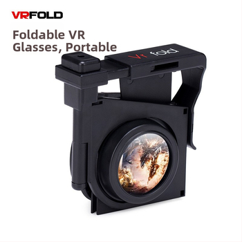 VRFOLD V1 saliekamās VR brilles, 1080P izšķirtspēja, NTSC video ievade, AVI/MPEG/WMV/MPG formāti, sveķu materiāls