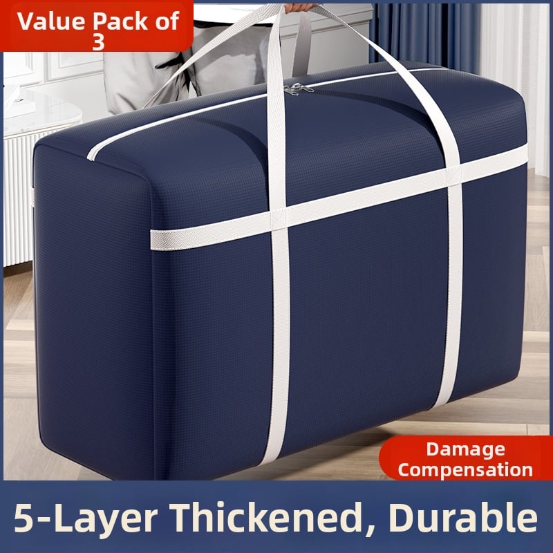 Κυβοειδείς, αδιάβροχες τσάντες αποθήκευσης από μη υφαντό ύφασμα, μοντέλο 69-96, για παπλώματα, ρούχα, είδη υγιεινής και βρώμικα ρούχα — μεγάλη χωρητικότητα, μετακόμιση/πακετάρισμα, σετ 100 τεμάχια.