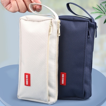 Torbica za olovke za djevojčice - materijal s cvjetnim svilenim uzorkom, univerzalni stil, pohrana školskog pribora