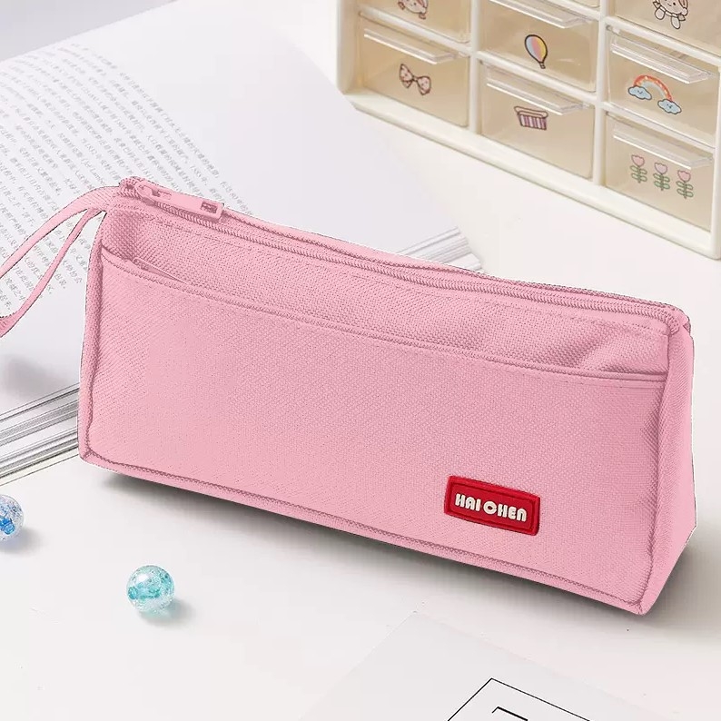 Torbica za olovke za djevojčice - materijal s cvjetnim svilenim uzorkom, univerzalni stil, pohrana školskog pribora