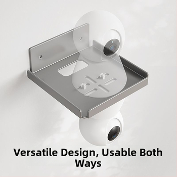 Sienas plaukts kamerai un maršrutētāja augšējai kastītei ar PTZ stiprinājumu — iekštelpu un āra lietošanai; materiāls: Q235 tērauds; uzstādīšana: sienas stiprinājums