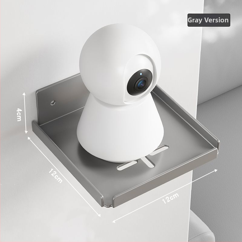 Sienas plaukts kamerai un maršrutētāja augšējai kastītei ar PTZ stiprinājumu — iekštelpu un āra lietošanai; materiāls: Q235 tērauds; uzstādīšana: sienas stiprinājums