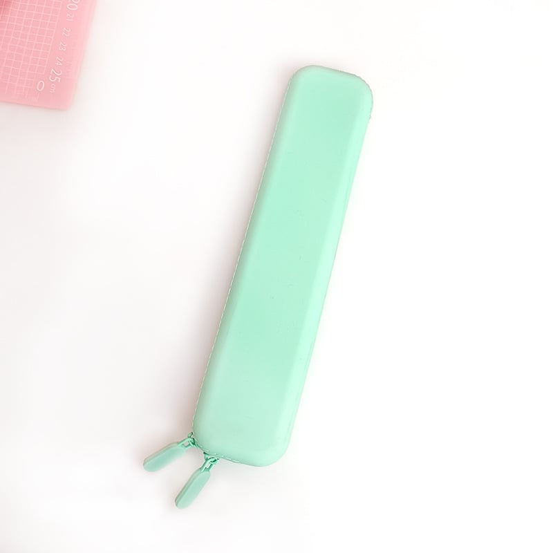 Θήκη μολυβιών από σιλικόνη, στυλ μακαρόν, για μαθητές δημοτικού, unisex, Μάρκα: Glera