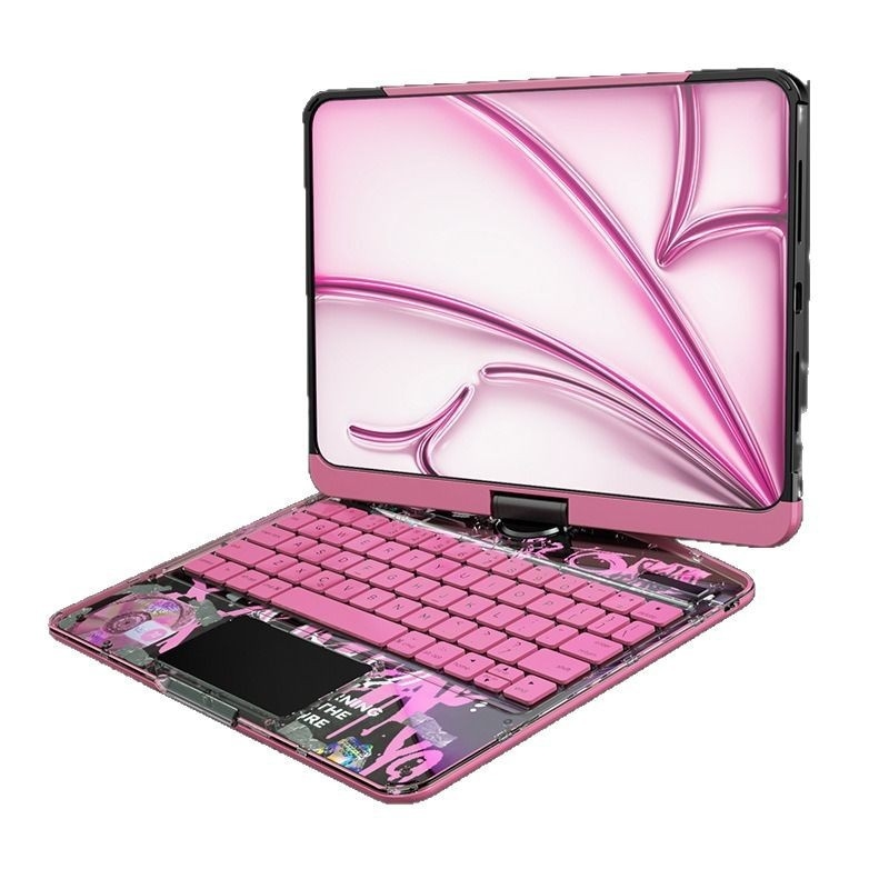 Bežična Bluetooth tipkovnica sa zaštitnom maskicom za iPad, kompatibilna s iPad 10. generacijom Magic Keyboard, pozadinsko osvjetljenje s sedam boja, težina 779 g