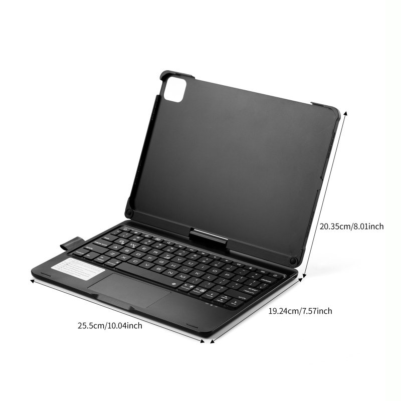 DOQO tipkovnica za iPad — rotirajuća, podesiva pod više kutova, tanak, s pretincem za olovku, modeli M2/M4