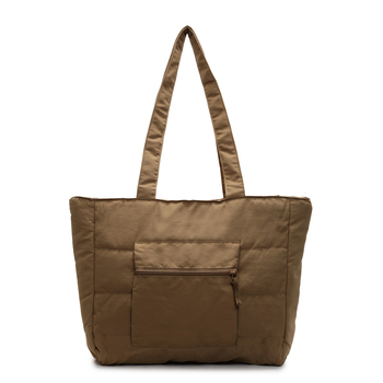 Elaine γυναικεία τσάντα tote, ύφασμα, οριζόντια τετράγωνη μορφή, φερμουάρ κλεισίματος, εσωτερική τσέπη με φερμουάρ