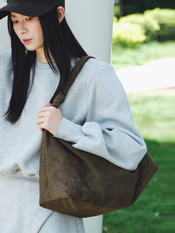 Japanskog stila, jednostavna tote torba od platna i velura za žene, retro s velikim kapacitetom, školska torba