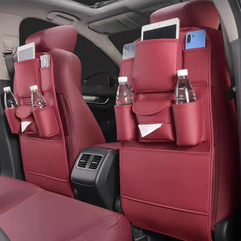 Organizator stražnjeg dijela automobila sa džepom za maramice, protukopnom podlogom i skladištem – PVC, Besco, prilagodba logotipa, privatna etiketa dostupna