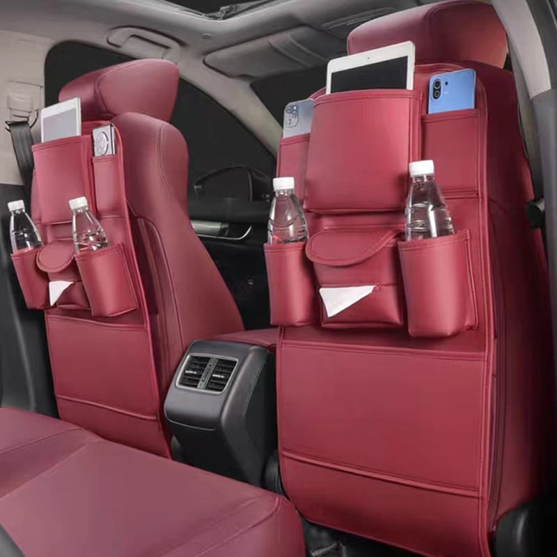 Organizator stražnjeg dijela automobila sa džepom za maramice, protukopnom podlogom i skladištem – PVC, Besco, prilagodba logotipa, privatna etiketa dostupna