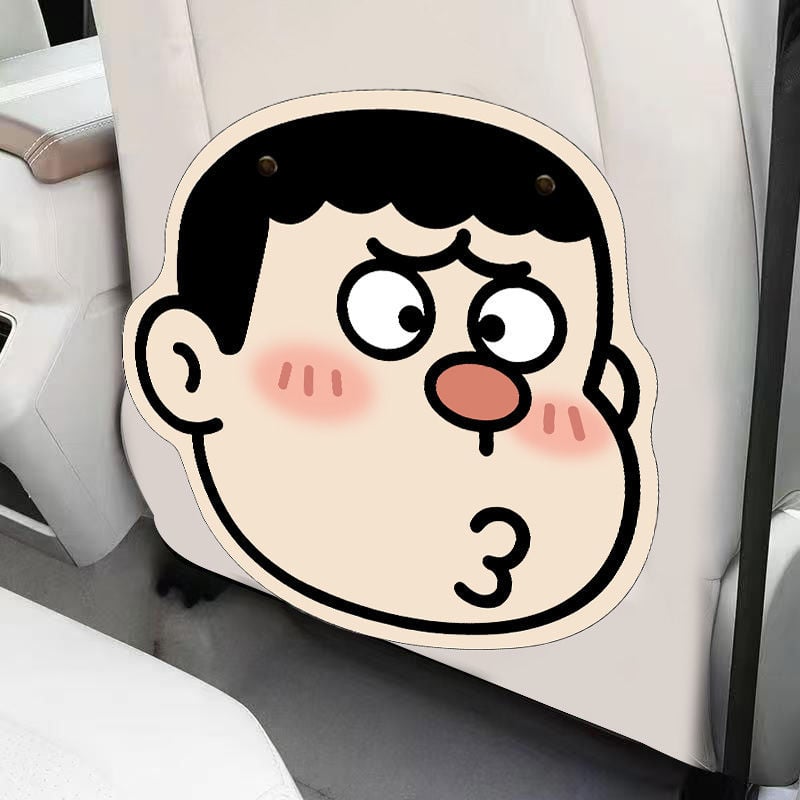 Автомобилен предпазен панел за задно седло, карикатурен стил – подходящ за всички сезони, кожа, пълнеж от синтетични влакна, марка Hot Banana