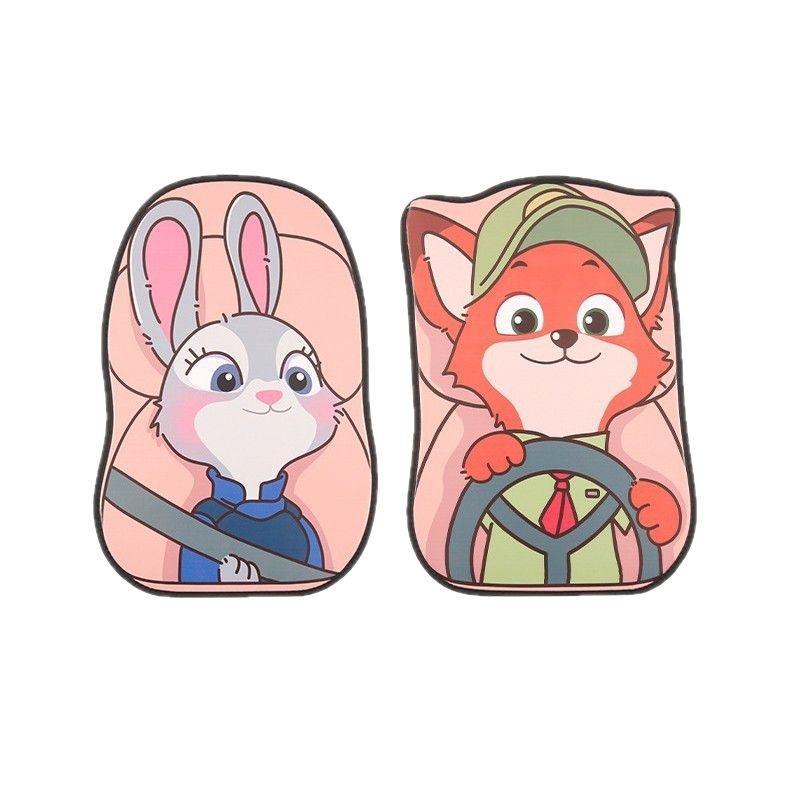 Peaceful PU кожа Протектор за задната облегалка на автомобила – карикатурен модел, всесезонна употреба, печат на лого, персонализация налична