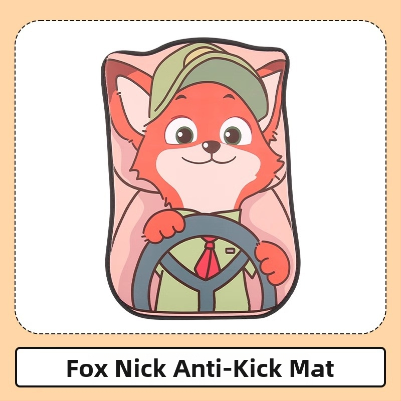 Peaceful PU кожа Протектор за задната облегалка на автомобила – карикатурен модел, всесезонна употреба, печат на лого, персонализация налична