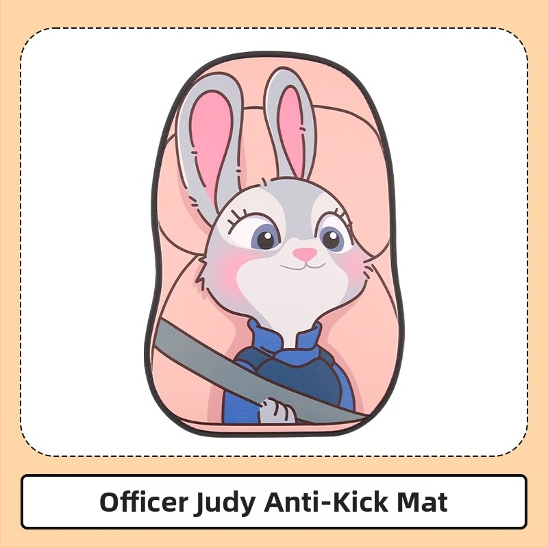 Peaceful PU кожа Протектор за задната облегалка на автомобила – карикатурен модел, всесезонна употреба, печат на лого, персонализация налична