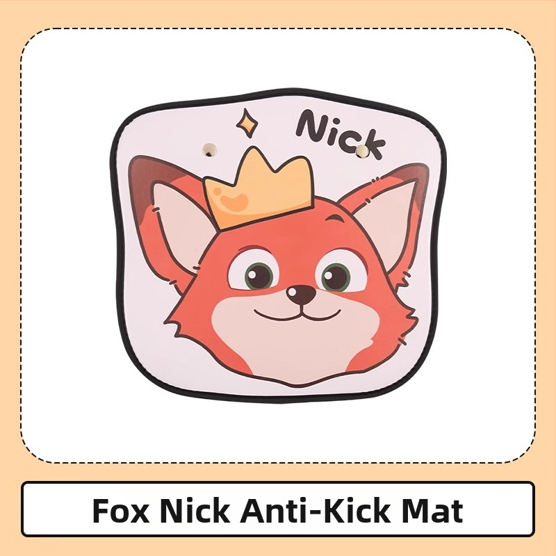 Peaceful PU кожа Протектор за задната облегалка на автомобила – карикатурен модел, всесезонна употреба, печат на лого, персонализация налична