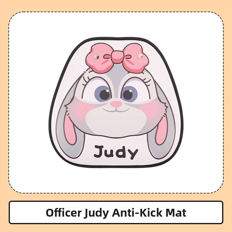 Peaceful PU кожа Протектор за задната облегалка на автомобила – карикатурен модел, всесезонна употреба, печат на лого, персонализация налична