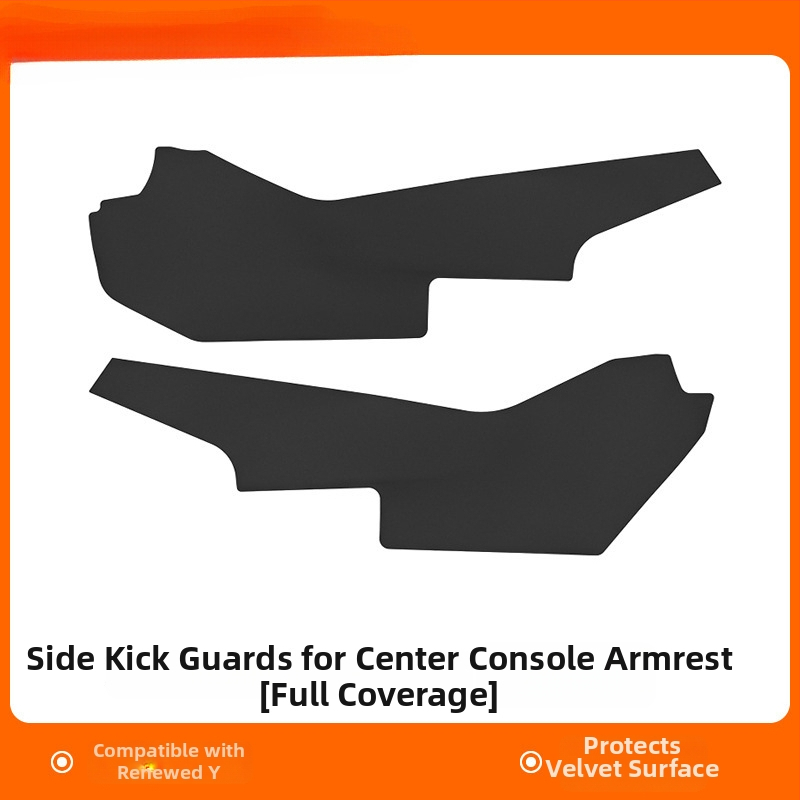 Централна конзолна антиударна подложка за Tesla Model Y, версия 3, със странични панели, изработена от TPE, едночастова, персонализируема