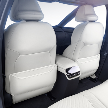 Кожена анти-ударна подложка за задната облегалка Denza N8L, всесезонна, персонализирана с печат на лого