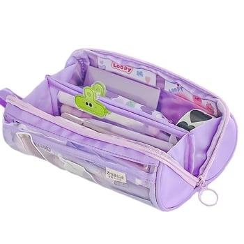 Penar pentru creioane - poliester, stil coreean, multifuncțional, pentru uz general în școală