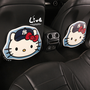 Задна подложка за автомобилна седалка – универсална, PU материал, пяна, snap-on, карикатурен дизайн