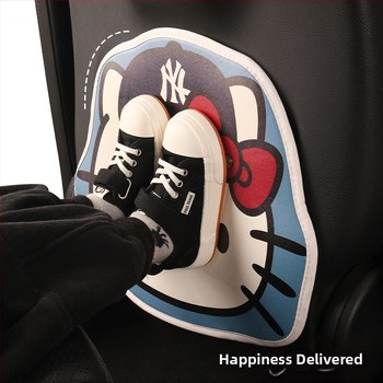 Задна подложка за автомобилна седалка – универсална, PU материал, пяна, snap-on, карикатурен дизайн