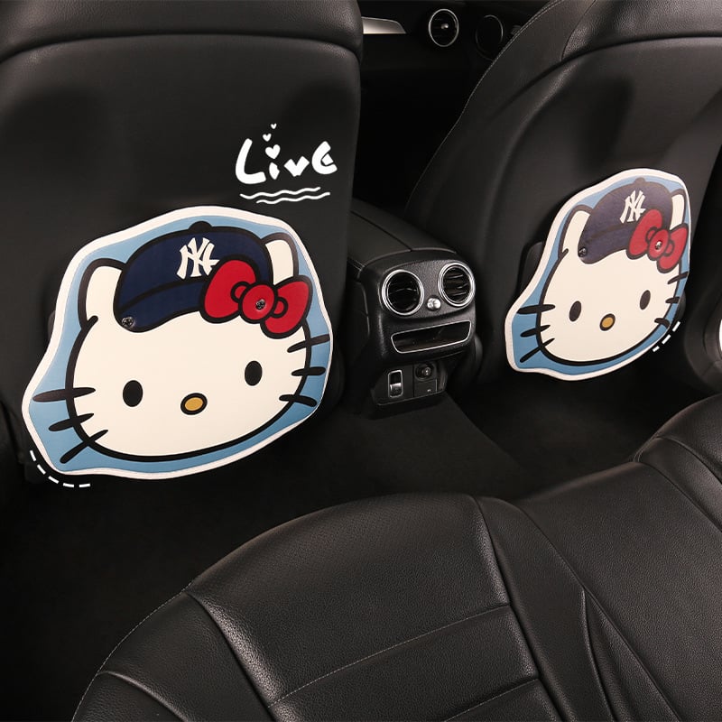 Задна подложка за автомобилна седалка – универсална, PU материал, пяна, snap-on, карикатурен дизайн