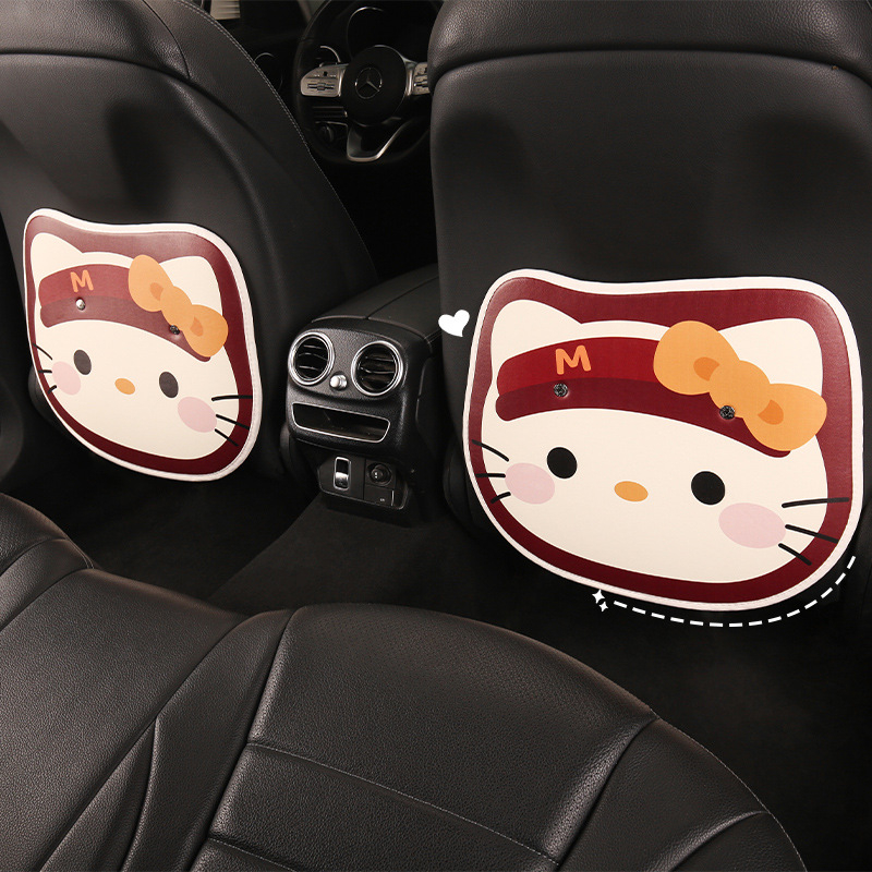 Задна подложка за автомобилна седалка – универсална, PU материал, пяна, snap-on, карикатурен дизайн
