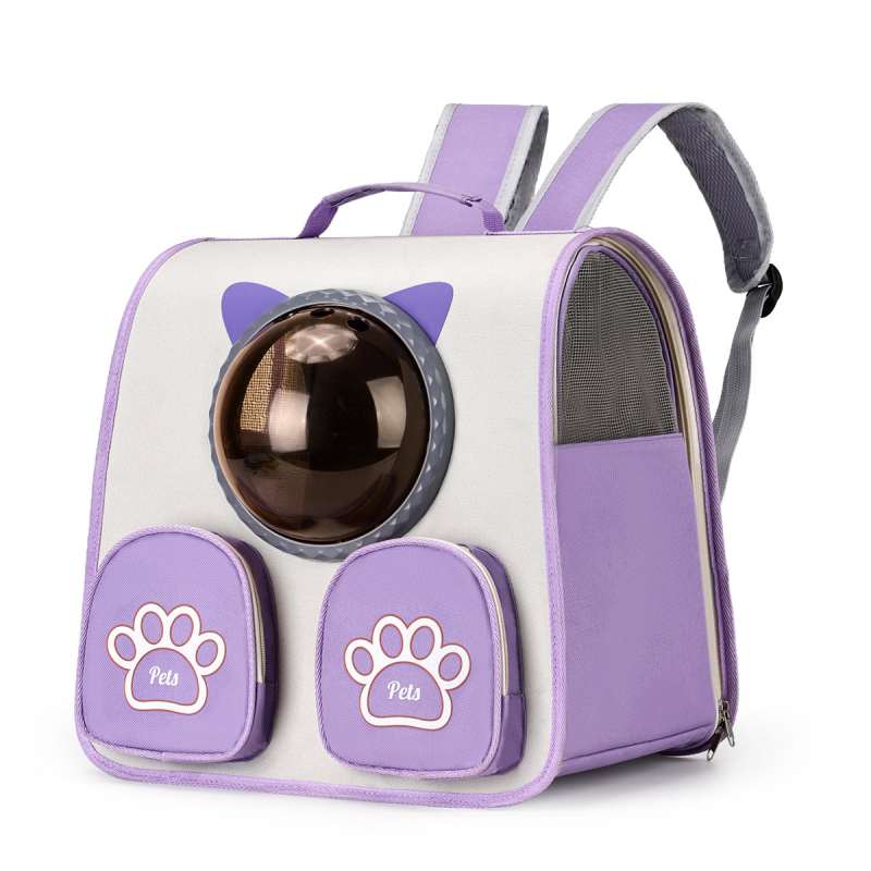 Rucsac pentru pisică – Nylon, model geometric, pliabil, portabil