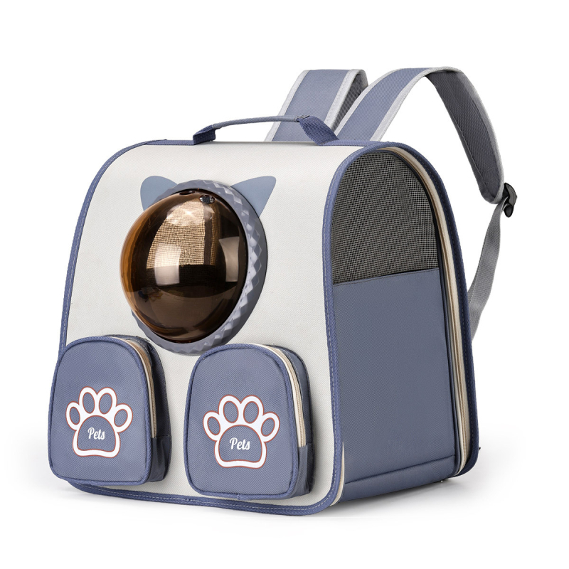 Rucsac pentru pisică – Nylon, model geometric, pliabil, portabil