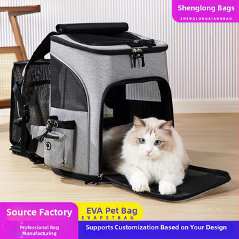 Rucsac EVA pentru animale de companie, extensibil, capacitate 10–20, pentru câini și pisici, portabil și pliabil, design respirabil, brand Saint Long