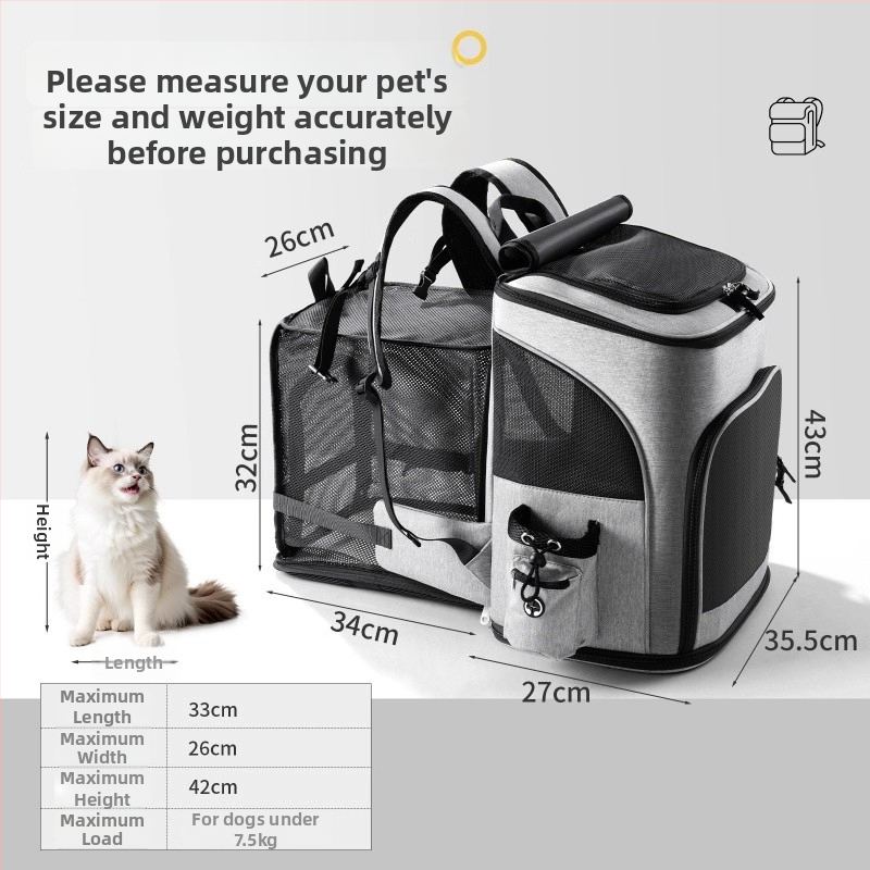 Rucsac EVA pentru animale de companie, extensibil, capacitate 10–20, pentru câini și pisici, portabil și pliabil, design respirabil, brand Saint Long