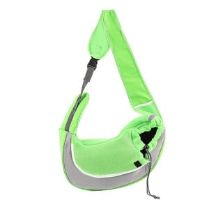 Hordozó hátizsák háziállatok számára, crossbody dizájn, lélegző háló panel, PU anyag, nagy kapacitás