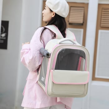 Σακίδιο μεταφοράς γάτας με σχέδιο διαστημικής κάψουλας, αναδιπλούμενο και διαπνέον, Υλικό PVC Oxford, Χωρητικότητα 6,5 kg, Τσάντα για κατοικίδια