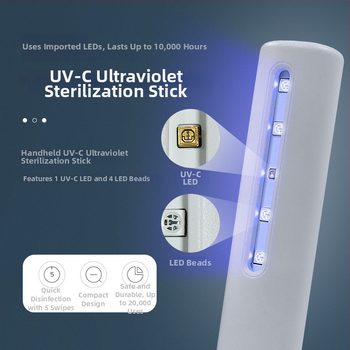 UVC dezinfekcinė lemputė, nešiojama rankinė, suderinama su iPad, OEM režimas, licencijuojama privata etiketė