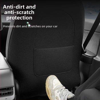 Spring Willow кожена анти-kick подложка за предните седалки на Tesla Model 3/Y (нова версия) – всесезонно обновяване на интериора