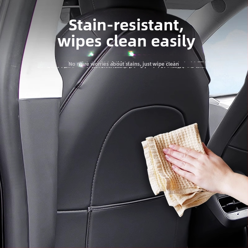 Spring Willow кожена анти-kick подложка за предните седалки на Tesla Model 3/Y (нова версия) – всесезонно обновяване на интериора