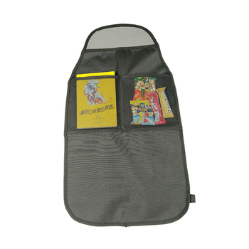 Protector din piele pentru spatele scaunului auto, cu buzunar de depozitare suspendat, potrivire universală, personalizabil