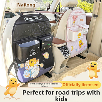 Organizator pentru spatele scaunului auto — suport de depozitare multifuncțional, din piele, pernă anti-șoc, posibilitate imprimare logo