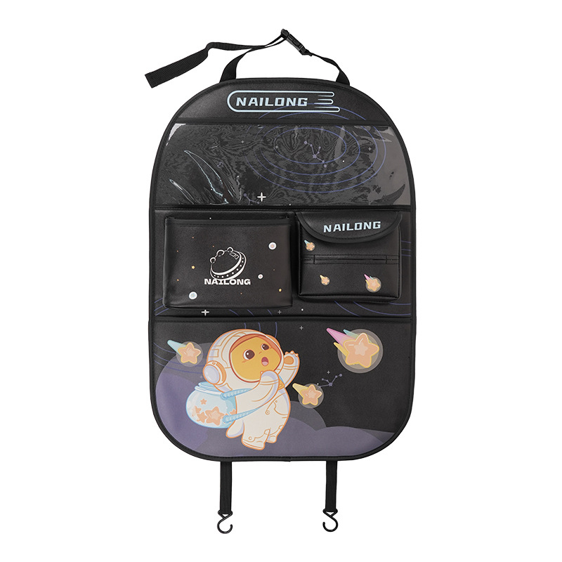 Organizator pentru spatele scaunului auto — suport de depozitare multifuncțional, din piele, pernă anti-șoc, posibilitate imprimare logo