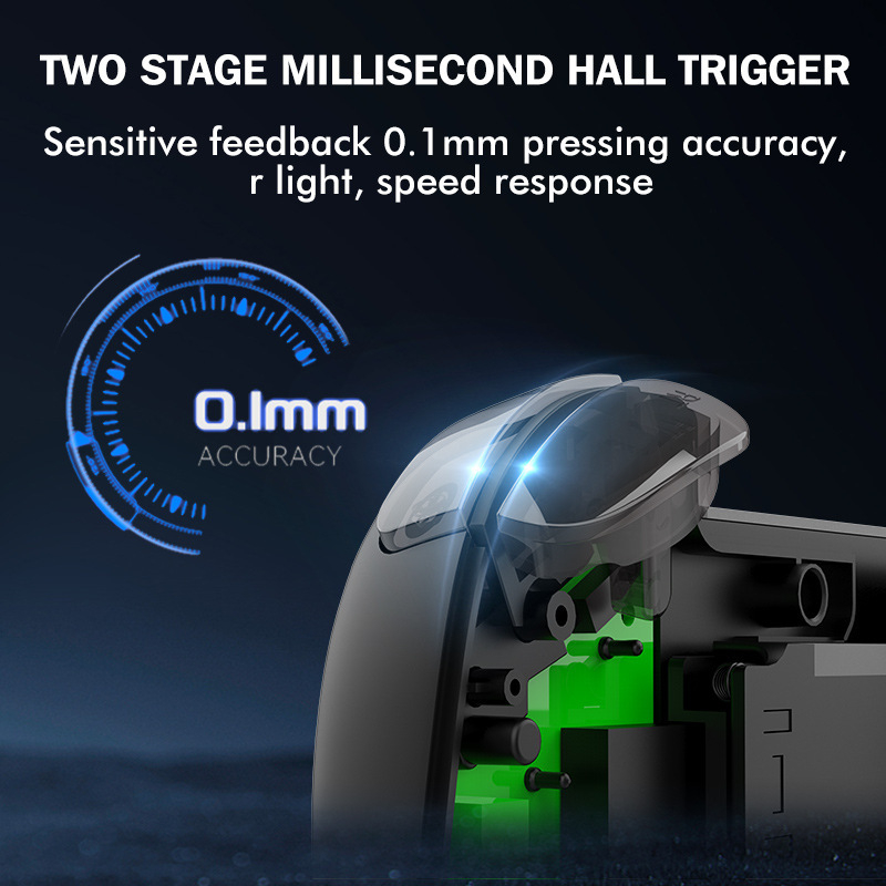 X5mini prijenosni gamepad s dvostrukim Hall senzorima, hlađenje, Bluetooth, USB-C i vibracija