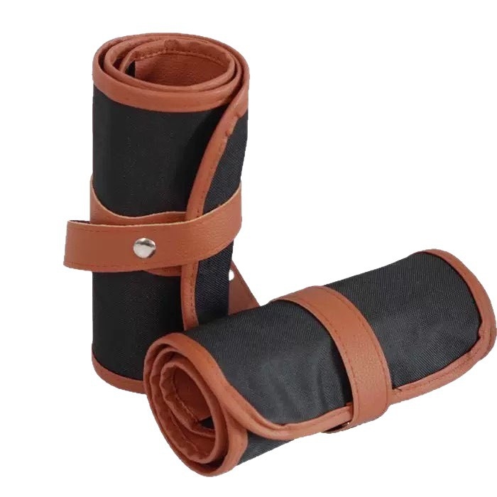 Nothing καμβάς ρολό θήκη για μολύβια με φερμουάρ – μινιμαλιστικό σχέδιο, unisex, για χρωματιστά μολύβια και καλλιτεχνικά εργαλεία, με ημι-διπλωμένο σχέδιασμό