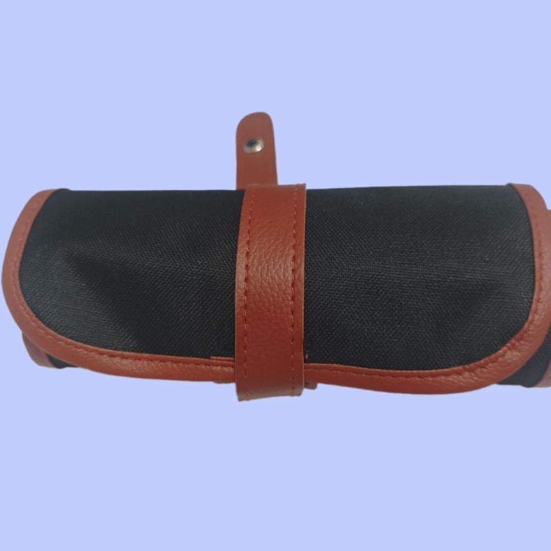 Nothing καμβάς ρολό θήκη για μολύβια με φερμουάρ – μινιμαλιστικό σχέδιο, unisex, για χρωματιστά μολύβια και καλλιτεχνικά εργαλεία, με ημι-διπλωμένο σχέδιασμό