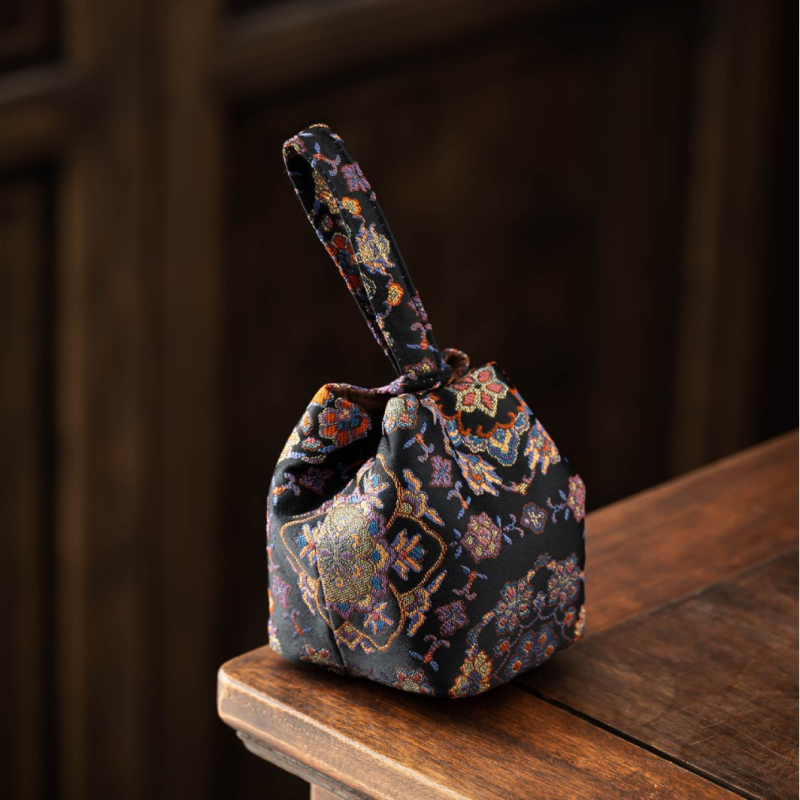 Θήκη αποθήκευσης σετ τσαγιού, φορητή υφασμάτινη θήκη για τσαγιού, πολυχρηστική, νέο κινέζικο στυλ